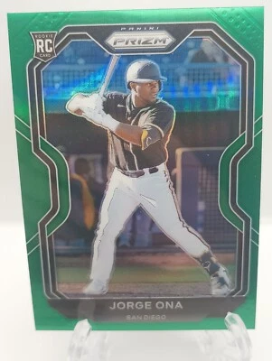 2021 Panini Prizm Baseball Rookie RC Jorge Ona Green #209 San Diego Padres - Image 1 of 2