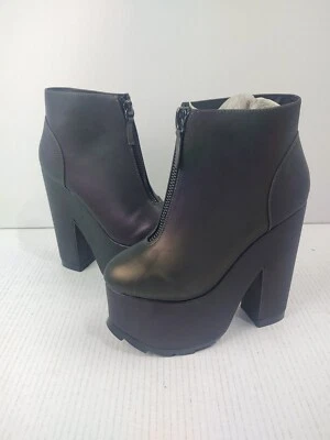 Bota Plataformas Iridiscentes Reflectantes Pesadilla YRU con Cremallera. Talla 8/39  Foto 1 de 4