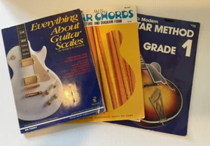 VTG Lot 3 Instructional Music & Song Books for Acoustic Guitar Mel Bay, Scales - Picture 1 of 7