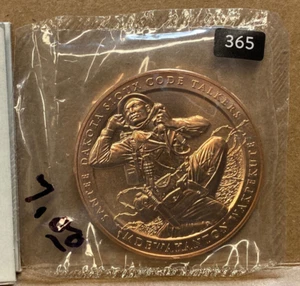 SANTEE DAKOTA SIOUX CODE TALKERS US NEUWERTIG BRONZEDAILLE 1,5" 365 - Bild 1 von 2