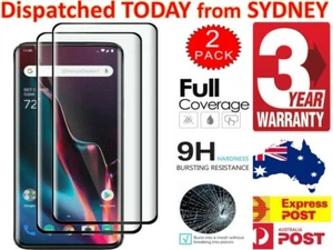 OnePlus 8T Pro 8 7 7T 6 6T 5 5T 3T Screen Protector Full Coverage Tempered Glass - Picture 1 of 9