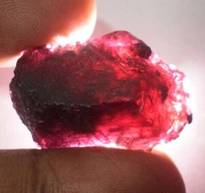 Burma rotbrauner Painit 68,95 ct/32 mm Natur Edelstein grob zertifiziert E7525 - Bild 1 von 6