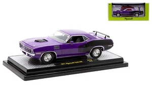 M2 MACHINES 1971 PLYMOUTH CUDA 340 1/24 DIECAST PLUM CRAZY PURPLE 40300 123 A - Bild 1 von 1