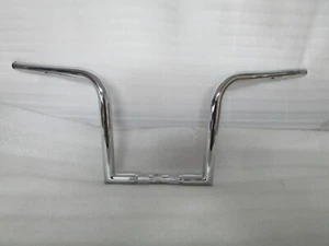 Wild 1 Chubby 12" Outlawz Ape Hanger Handlebars CHROME - Picture 1 of 9
