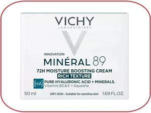 Vichy Mineral 89 crema idratante 72 ore texture ricca 50 ml 02/26 - Foto 1 di 1