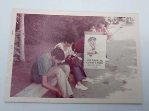 Vintage Lost Photo Thummer Pig Maskottchen Foto Los Angeles County Fair 1972  - Bild 1 von 8