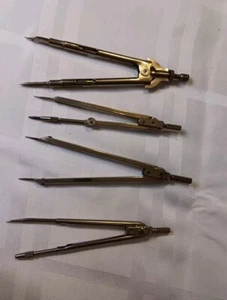 Herramientas de dibujo vintage 4 piezas - Imagen 1 de 9