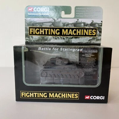 Máquinas de combate Corgi 2003 batalla por Stalingrado Segunda Guerra Mundial tanque alemán Panzer IV Foto 1 de 4