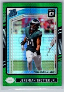 Jeremiah Trotter Jr. Fútbol óptico Rookie Eagles Green Hyper 2024 Panini - Imagen 1 de 2