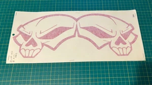 14" Duel Skull Vinyl Sticker/Decal for Car Laptop - Picture 1 of 1