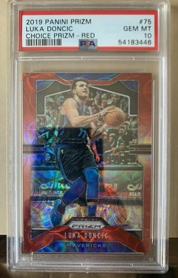 Panini Prizm #75 2019 Luka Doncic Red Choice Prizm #/88 PSA 10 Foto 1 de 2