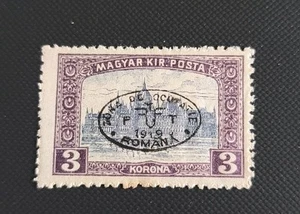Sello Hungría 1919. Scott # 2N20b *. Sobreimpresión negra. - Imagen 1 de 3
