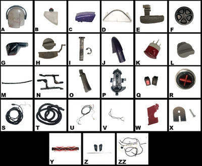 Piezas, Limpiador de alfombras vertical Bissell ProHeat Pet Modelo No. 89108 Foto 1 de 2