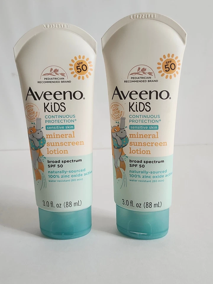 3ppk Aveeno Kids Continuous Protection SPF 50 Sunscreen 3 EA