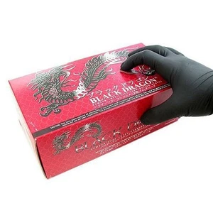 Microflex Black Dragon -Free Latex Gloves, Small, Box of 100 - Picture 1 of 2