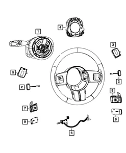 Genuine Mopar Paddle Up Switch Right 1YR89DX9AA - Picture 1 of 6