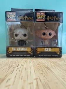 2017 Funko Pocket POP! Schlüsselanhänger - Harry Potter - Dobby & Lord Voldemort - Bild 1 von 4