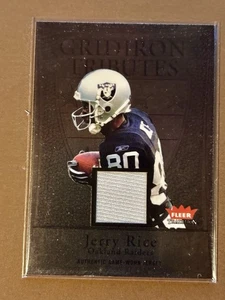 2004 Fleer Tradition Gridiron Tributes Jersey Jerry Rice #GT-JR HOF - Picture 1 of 2