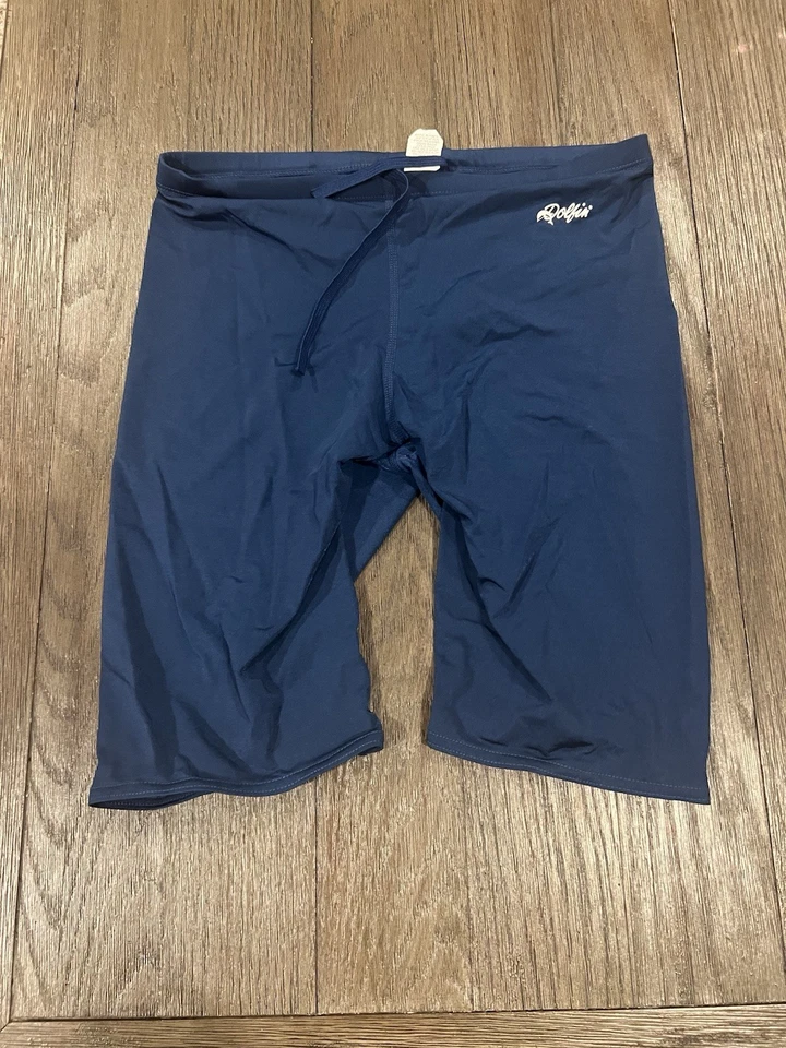 Pantalones cortos de compresión para hombre Dolfin azul oscuro Spandex Jammers 36 traje de baño Foto 1 de 1