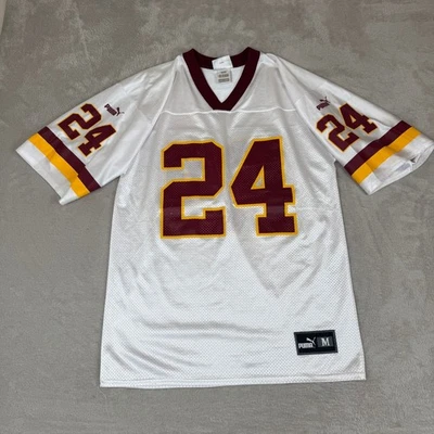 Винтажная мужская футболка Puma Washington Redskins Bailey No24 M белая бывшая в употреблении - Изображение 1 из 4