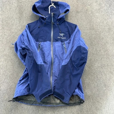 Arc'teryx Beta AR 夹克女式 XS 蓝色风衣雨衣 Gortex FLAW — 第 1/4 张图片