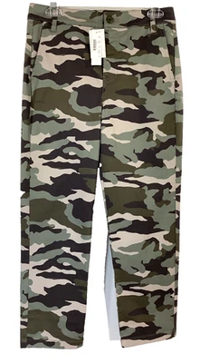 NUEVO CON ETIQUETAS J.CREW Talla 4P Boyfriend Pantalones Chinos Camuflaje DESTEÑIDO VINE Estilo J8255 Foto 1 de 4