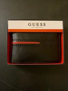 💵GUESS Red&black Men's Wallet Original - Picture 1 of 2