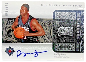 Bobby Jones Auto 2006-07 UD Ultimate Collection Rookie Card #183 /350 76ers - Picture 1 of 2