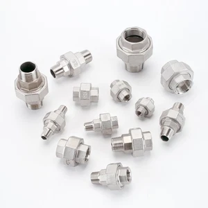 1/8" to 1-1/2" BSP Union Male Female Thread Connector Stainless steel A2 Fitting - Picture 1 of 30