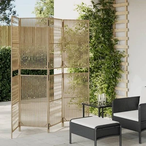 Kamerscherm 3 panelen poly rattan bruin privacy scherm kamerverdeler vidaXL - Afbeelding 1 van 60