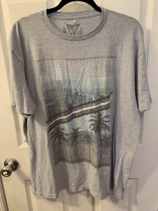 Univibe Mens Multi Colored Blue/Gray NYC & Hollywood Tshirt Size XL - Picture 1 of 3