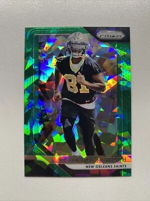 2018 Panini Prizm Cameron Meredith Green Ice /75 Football Card 67 Saints - Image 1 of 2