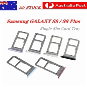 Samsung Galaxy S8/S8 Plus Single SIM Card +Micro SD Holder Slot Tray - Picture 1 of 7