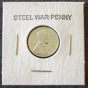 1943 United States Steel War Abraham Lincoln Wheat 1 Cent Liberty Penny Coin - Picture 1 of 2