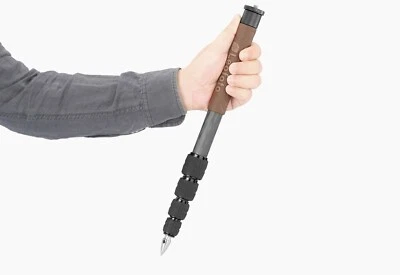 【Leofoto USA】 Leofoto Go-125 Lightweight Carbon Fiber Monopod Extention w Spike - Image 1 of 4