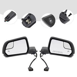 Power Heated Mirrors For 2015-2020 Ford Mustang Manual Fold Pair Left+Right Side - Foto 1 di 13
