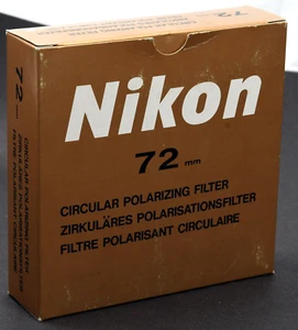 Genuine Nikon 72mm Circular Polarizing Filter - Mint in Box! - Picture 1 of 4