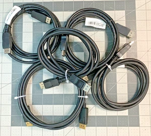 Lote Mixto 5 piezas ~ DisplayPort Display Port DP 1.2 ~ Cables Macho a Macho ~ HP - Imagen 1 de 6