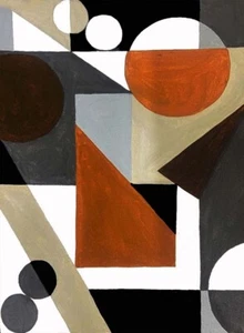 Original Geometric Art Painting Hardedge Acrylic Painting Canvas Wall Art Decor - Picture 1 of 19