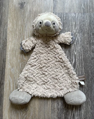 Demdaco Sebastian ленивец желтовато-коричневый погремушка милый ребенка безопасности одеяло плюшевая игрушка-животное - Изображение 1 из 4