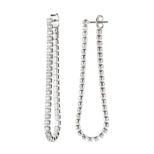Orecchini Donna AMEN E2TNBBZ Argento 925 Tennis con Zirconi - Imagen 1 de 3