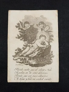 holy card santino image pieuse OLD ENGRAVING OF THE "JESUS CHILD" - Picture 1 of 2