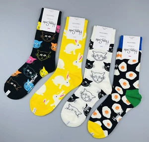 Happy Socks Novelty Fun Socks Unisex soft Combed Cotton 1 Pair size EU 35-40 - Picture 1 of 22