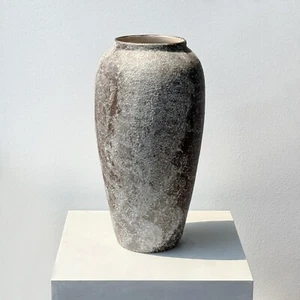 Ceramic Rustic Farmhouse Vase,13 in Large Tall Floor Handmade Distressed Terr... - Picture 1 of 9