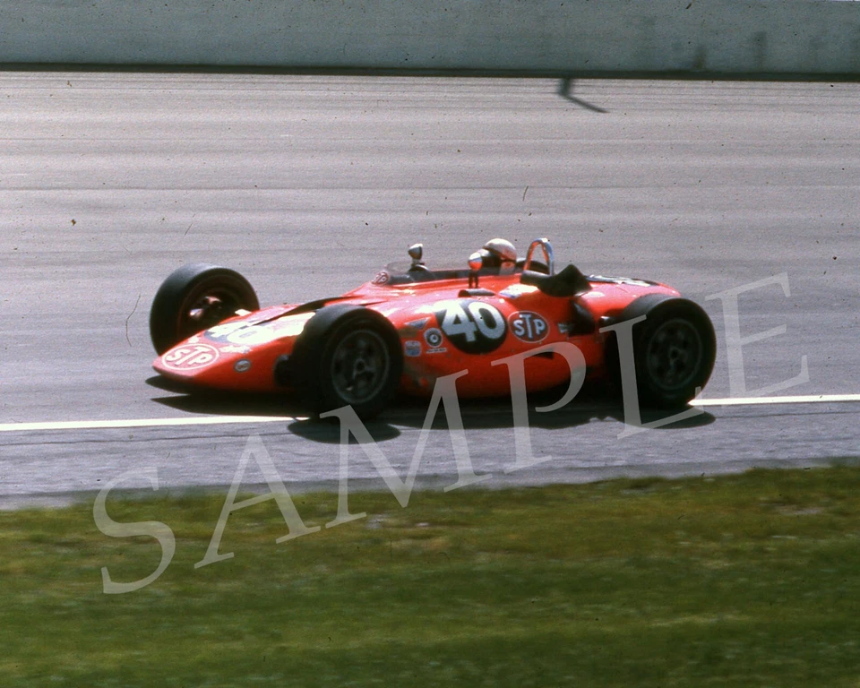 Foto brillante Parnelli Jones 1967 #40 STP INDY 500 CAR RACING ON TRACK 8X10 #E5 Foto 1 de 1
