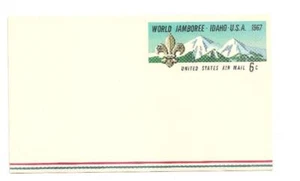 Very Good Condition World Jamboree-Idaho 1967 6 Cent US Postage Postcard - Picture 1 of 1