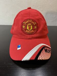 Manchester United Football Club MUFC Hat Cap (Adjustable Strap Back) Red