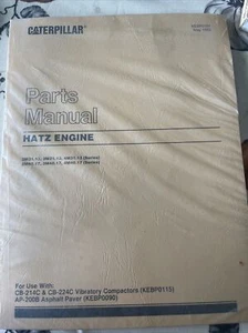 Motor Cat Caterpillar HATZ CB-214c/224c AP200B piezas manual libro tienda de catálogo - Imagen 1 de 3