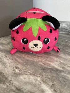 Moosh-moosh Panca di Peluche con Fragola Suono per Risparmio Senza Etichette - Foto 1 di 8