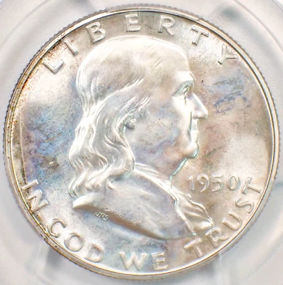 1950 PROOF Franklin Half Dollar 50C - Certified PCGS PR67 (PF67) - $3,650 Value - Image 1 of 4